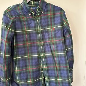 Ralph Lauren Green and Red Plaid Shirt